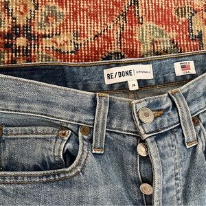 Re/Done Skinny Jeans with Raw Hem